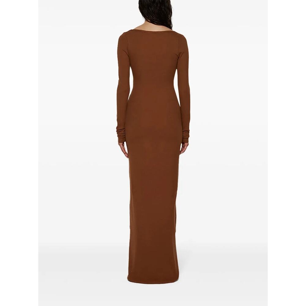 Terne Square Neck Long Sleeves Maxi Dress - S - image 5
